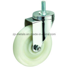 Medium Sized White PP Thread Caster Wheel